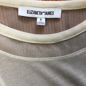 Stunning Elizabeth and James sheer long sleeve top